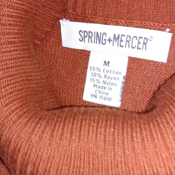 Spring + Mercer knit turtleneck pullover sweater dress. Size M - Picture 4 of 13